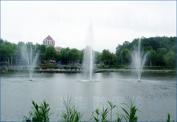 南京工业大学,人工湖治理,浮水喷泉,浮水喷泉曝气机 南京工业大学,人工湖治理,浮水喷泉,浮水喷泉曝气机