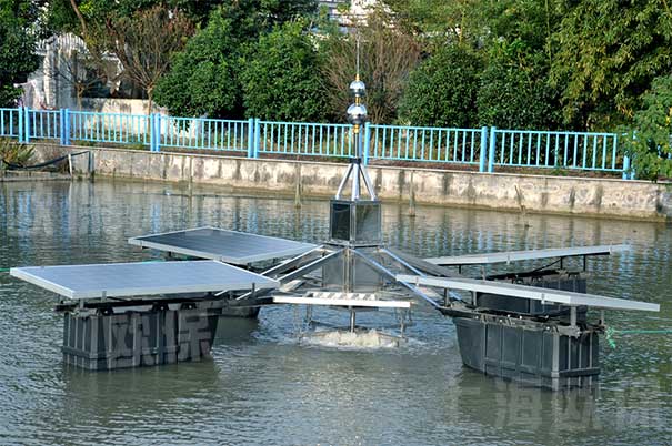 新型一体式解层式太阳能曝气机 新型一体式解层式太阳能曝气机