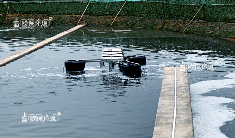 竖向紊流曝气机应用于生态沟形式氧化塘 竖向紊流曝气机应用于生态沟形式氧化塘