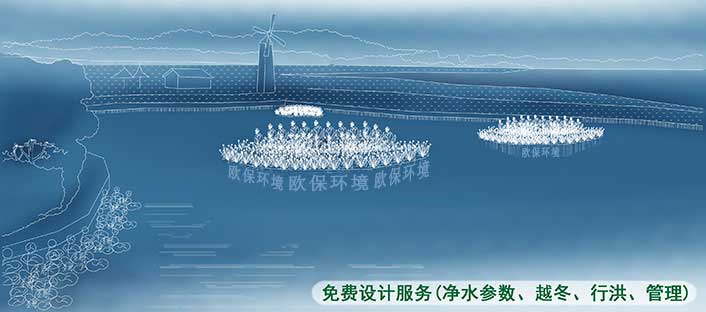 浮田型漂浮湿地在人工湖中的应用蓝图 浮田型漂浮湿地在人工湖中的应用蓝图
